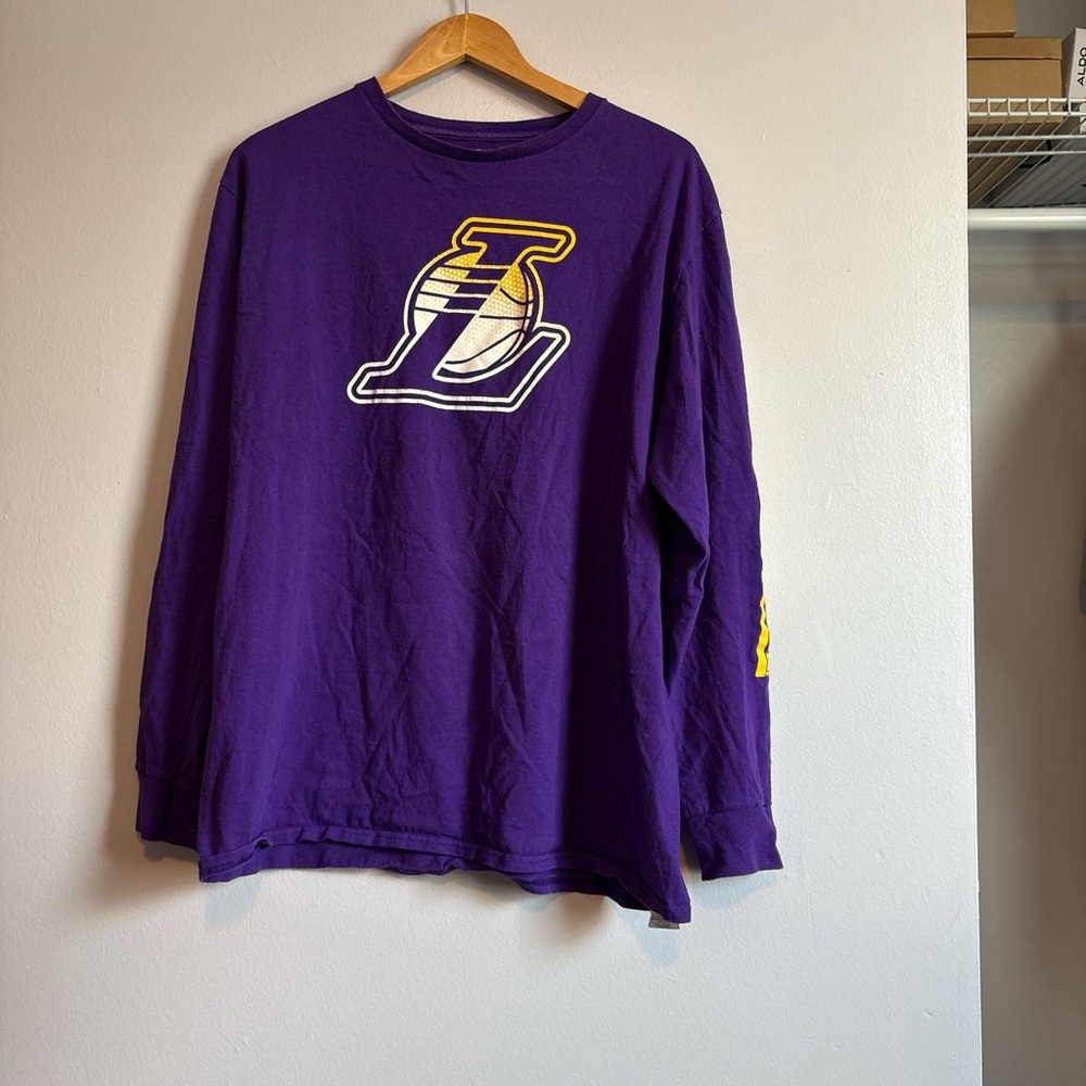 Purple Long Sleeve Shirt with Logo